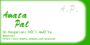 amata pal business card